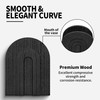 2 Pack Black Wooden Wall Vase for Pampas Grass and