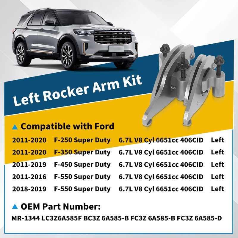 EPChunMi FC3Z 6A585-B LC3Z6A585F Left Rocker Arm For 2011-2020 6.7L