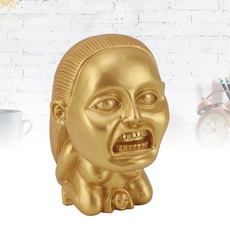 Fertility Statue Resin Handmade Golden Exquisite Creative Fertility Idol Sculpture