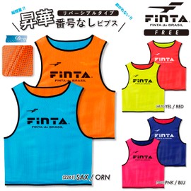 FINTA FT3527 Soccer Futsal Adult One Size Fits All Sublimation Reversible Bibs Unnumbered Sublimation Print, (2261) Saxophone x Orange