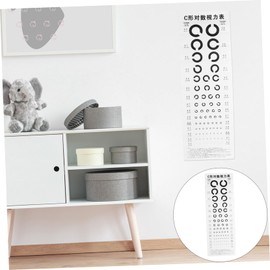 iplusmile 1pc C-type Eye Chart for Home Use Visual Eye Testing Wall Chart Accurate Design for Boy Girl and Adults Easy and Convenient Vision Exam Tool