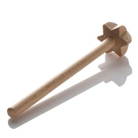 Lares Children's Baking Accessories, 1 x Children's Whisk, 17 cm, Beech Wood/Non-Stick Coating, Made in Germany