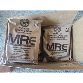 Unbranded MRE Single Meal 3/2025 INSPECTION Date Menu A Box Random Pull