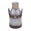 Deco 79 Metal Galvanized Milk Can, 13 by 7-Inch