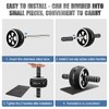 Ab Roller Wheel, 10-In-1 Ab Exercise Wheels Kit with Resistance