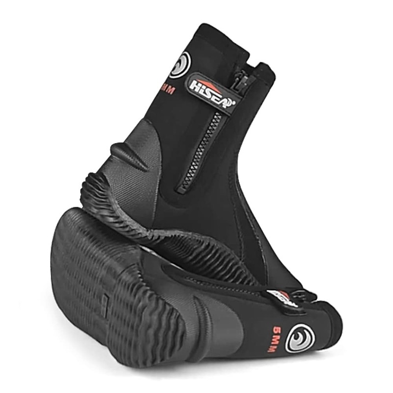Nurdo 5mm Neoprene Dive Boots Wetsuit Boots with Side Zipper