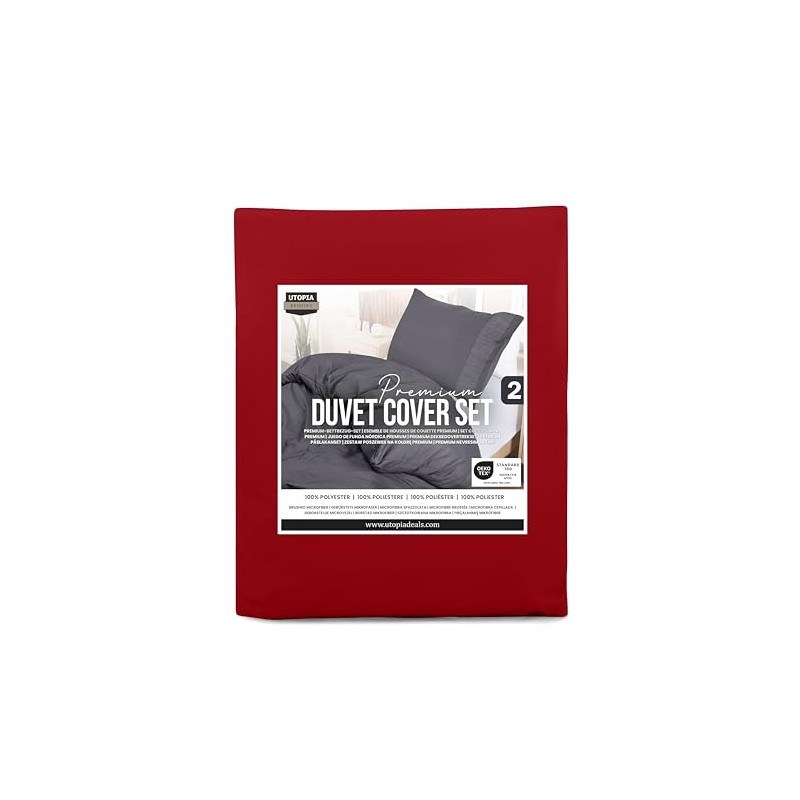 Utopia Bedding Utopia Bedding Duvet Cover Double - Soft Microfibre