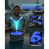 Fitense LED Reflective Running Vest with Phone Holder, 5 Colors
