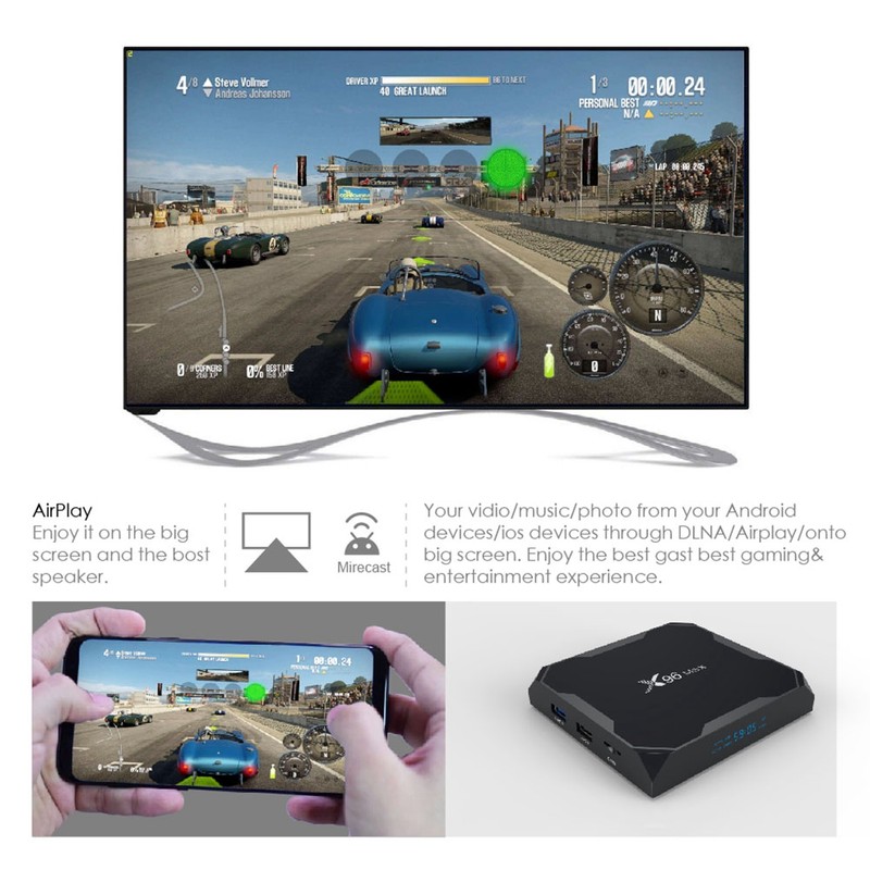 S905X TF Card U Disk HDMI 2.1 Smart TV Box