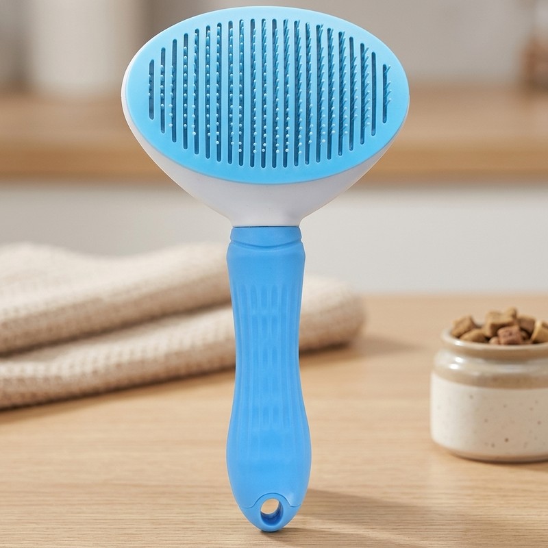 Cepillo para perros y gatos, peine de autolimpieza