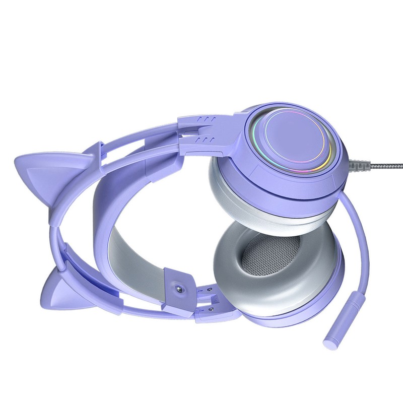 Cat Ear Headphones with Noise Reduction Mic for Girls All