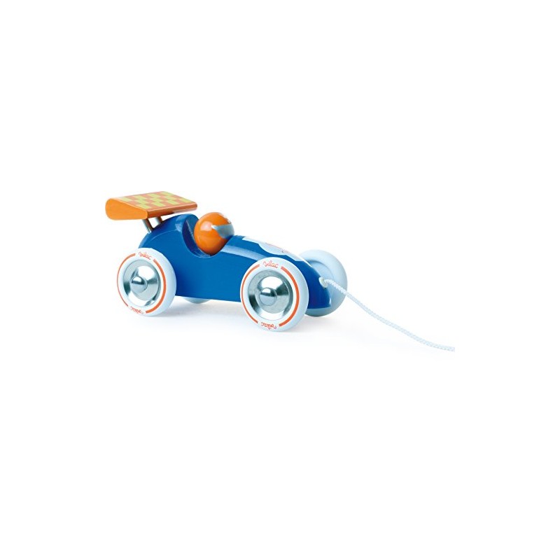 Vilac Vilac2309Y Orange Pull Along Racing Car