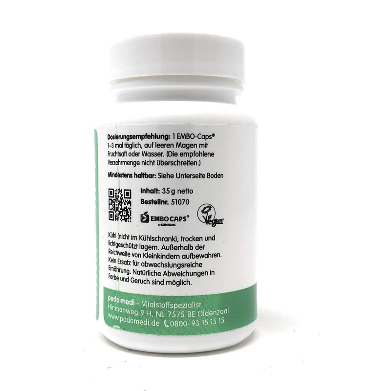 woscha L-Glutamine 500 mg 60 Embo-CAPS® (35 g) (Vegan)