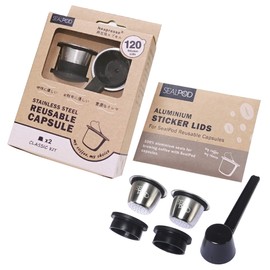 SEALPOD Reusable Nespresso Compatible Capsule Film Kit Coffee Filter (Classic Kit)