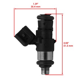 Caltric 2 Fuel Injector for Polaris RZR 4 XP 900 2012-2013 / RZR XP 4 900 2013