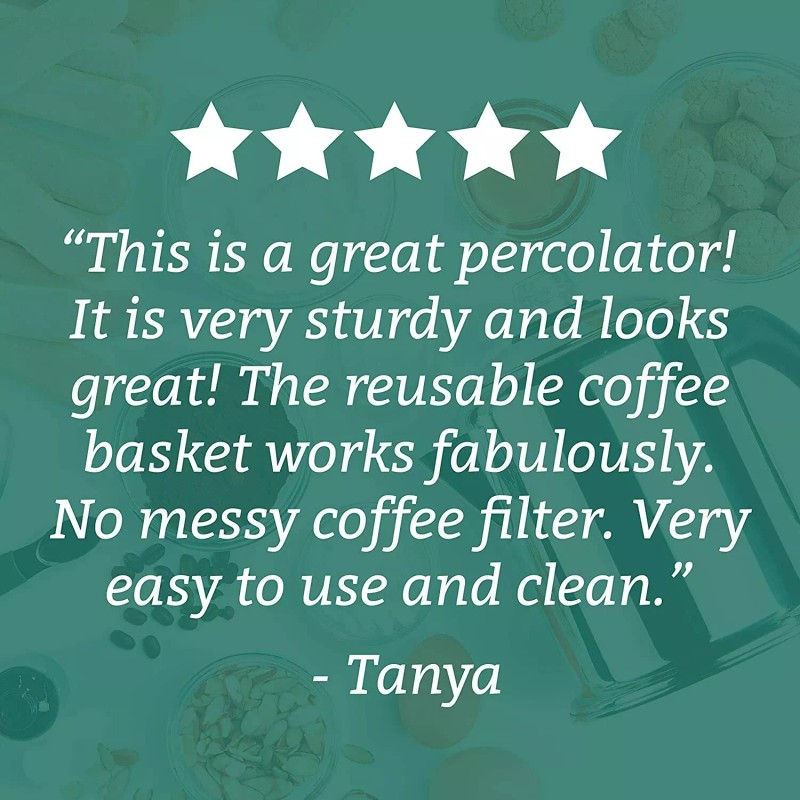 Unbranded Heavy Duty Stove Top Percolator Yosemite Coffee Pot Maker