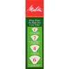 Melitta #4 Cone Coffee Filters, White, 100 Total Filters Count
