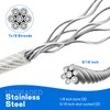Atesilor 2Pcs Upgraded Vinyl Coated Stainless Steel Lift Cable Compatible