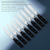 zongchuan 4.5 Inch Steak Knives Set of 8, Micro-Cutting Point
