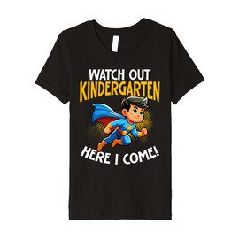 Kids Watch Out Kindergarten Superhero Boy Premium T-Shirt