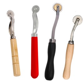 Esforzarse Tracing Wheel Sewing Tool,4PCS Tracing Wheel Stitching Wheel Tool Tracing Wheel Sewing Tool Needle Point Tracing Wheel,for Leathercraft Professional Stitch Marking Spacer and DIY Sewing