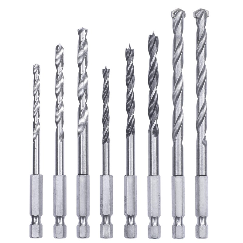 kwb Drill Box with Hexagonal Shank, HSS Metal Drill, Masonry