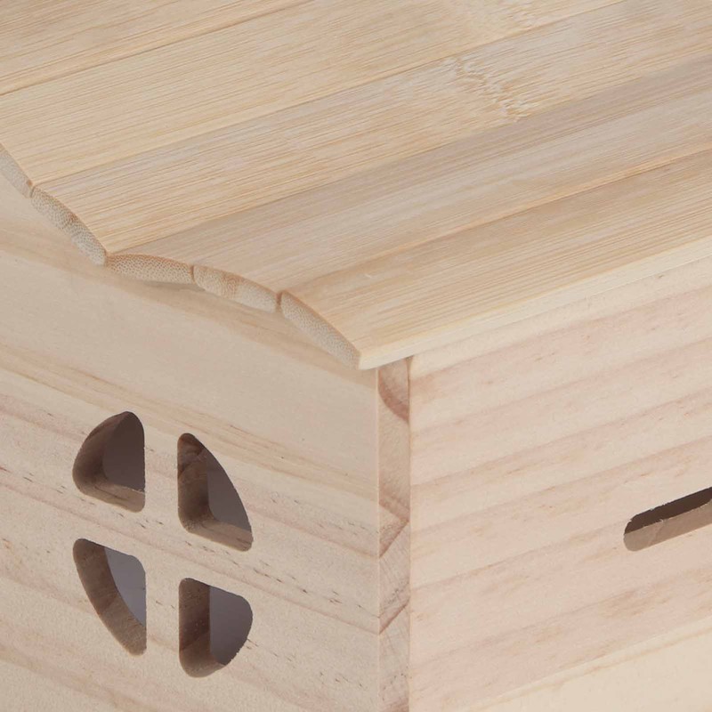 Wooden Hamster House Bite Resistant Large Space Bottomless Small Pet