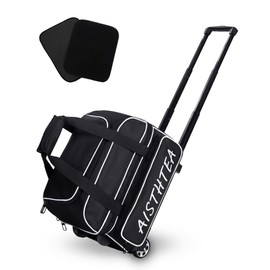 2 Ball Bowling Bag with Wheels & Shoes Compartment Fit up Mens Size 16
