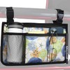 Wheelchair Storage Bag, Armrest Bag with Cup Holder and Reflective