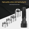 Pipe Tap Set, 5Pcs Carbon Steel Spark Plug Re Thread