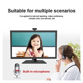 Web Camera Webcam 2K 25601440P HD Computer PC Web CAM with Microphone USB Plug and Play Video Call Laptop Gamer Webcast Live Mini Camera for Gaming...