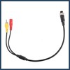 VekAuto 2pcs Car Camera Adapter 4 Pin to RCA Adapter