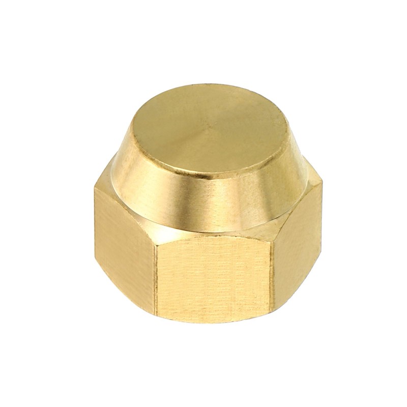 PATIKIL 3pcs Female 5/16" Brass Seal Plug SAE Tube Fitting