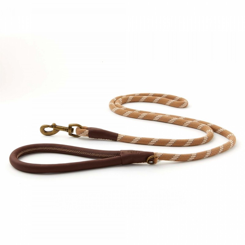 Reddy Tan Rope Dog Leash, 6 ft. Original, Tan.