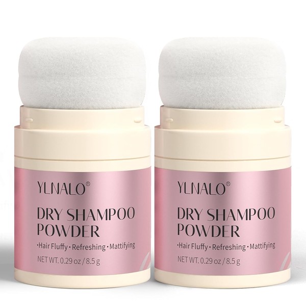 YLNALO Dry Shampoo Powder (2 Pack) | Mattifying, Root Volumizing,
