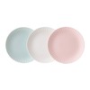 ZEN Pleats Porcelain Dinner Plates 11 Inch Set of 6