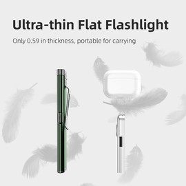 WARSUN T7 2-Pack Mini LED Flashlight, USB-C Rechargeable, Magnetic Work Light with COB Side Light, Compact EDC Flashlight, Multiple Modes, Portable Pocket Light