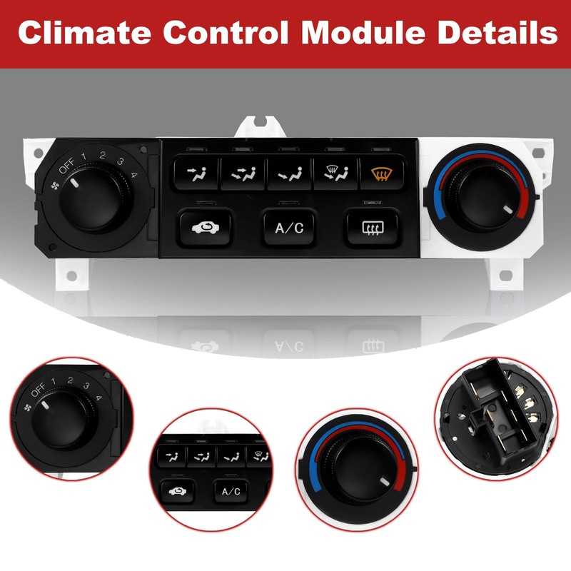 79600-S84-A01ZA A/C Heater Climate Control Switch Module Panel Compatible with
