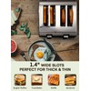 4 Slice Toaster, 1500W Extra-Wide Slot Toaster, for Bagel, Bread,