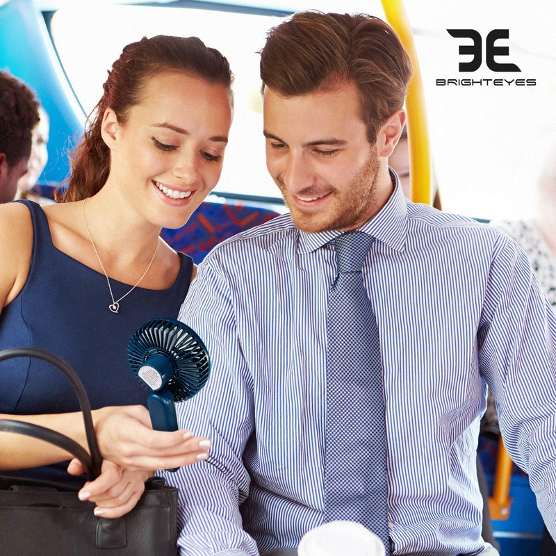 Bright Eyes - Micro USB RECHARGEABLE Mini Handheld Fan with
