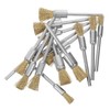 GLEAVI 15pcs Mini Metal Wire Wheel Brush for Electric Grinding