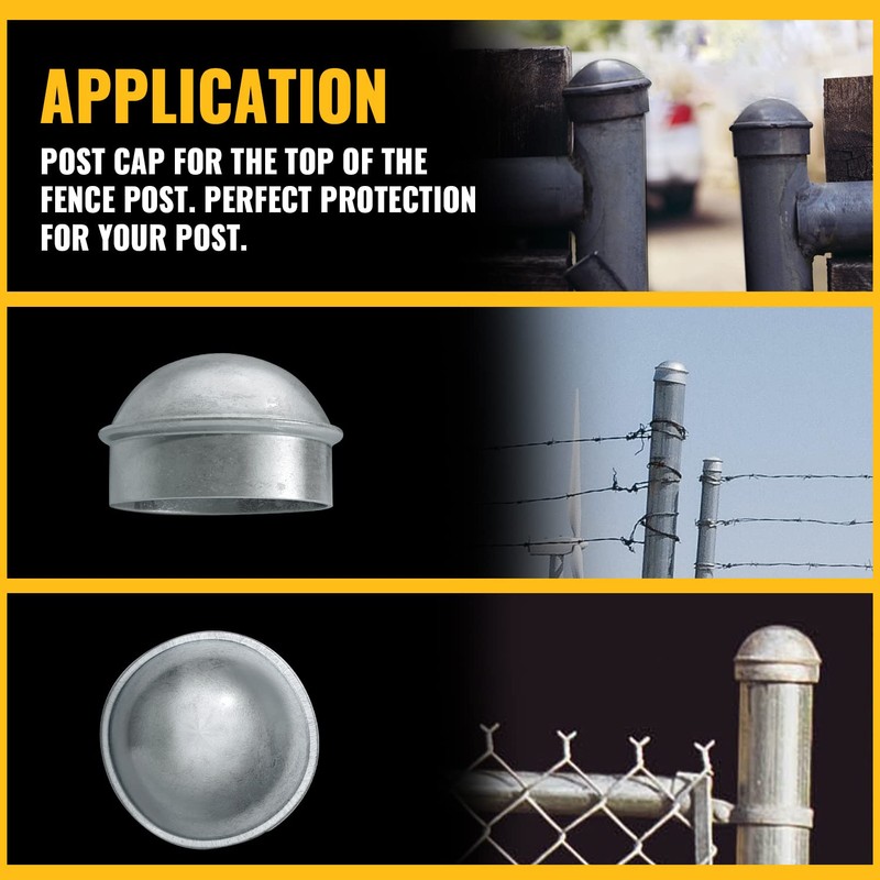 VIVIDA 2-3/8" Fence Post Cap 4 PCS, Chain Link Post