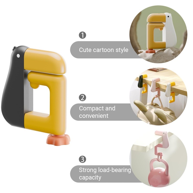 Cute Purse Hook for Table -Portable Purse Hook for Desk