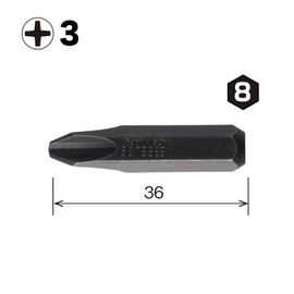VESSEL Impact Driver Bit Plus 3 x 36 C513036