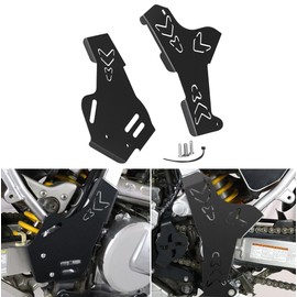 DR650 Side Frame Cover Compatible with DR 650 DR650SE 1996-2024 DR650S 2015-2024 Dirt Bike Motorcycle Accessories Aluminum Frames Protection Guards (Black)
