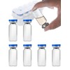 10ml Glass Vials for Injections, Self-Healing Injection Port, Empty Vials