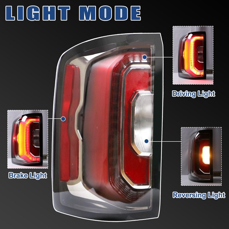 Goopool Tail Lights Assembly Compatible With 2016 2017 2018 GMC