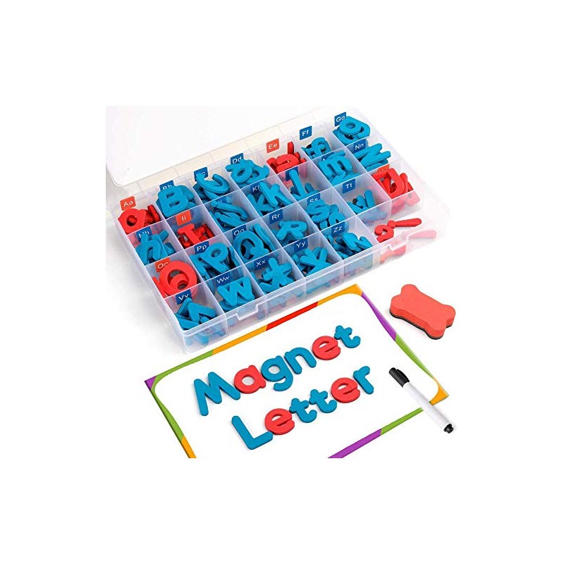 IPT Magnetic Alphabet, 212 Pieces, Magnetic Absorption, 2 Capital Letters,