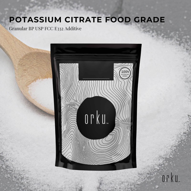 Orku 400g Potassium Citrate Food Grade - Granular BP USP