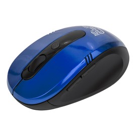 Klip Xtreme Vector Full Size Wireless Mouse- 3D Optical 6 Button- 1600 DPI Resolution- 2.4Ghz Connectivity- Ergonomic Design- Plug and Play- Blue Color